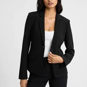 Express Women's Black Blazer Jacket Fitted Blazer Suit Jacket Size 2 XS